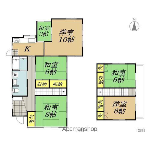 飯田線 伊那北駅 徒歩29分 2階建 築42年(6K)の間取り写真