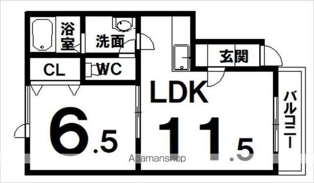 VILLA171(1LDK/1階)の間取り写真