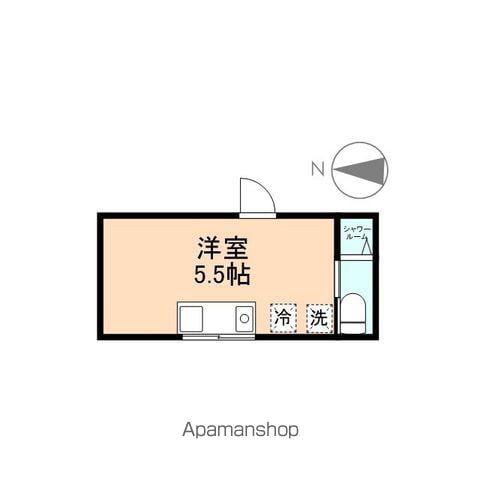 コンチネンタル五福(ワンルーム/2階)の間取り写真