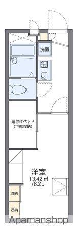 レオパレス神戸(1K/1階)の間取り写真