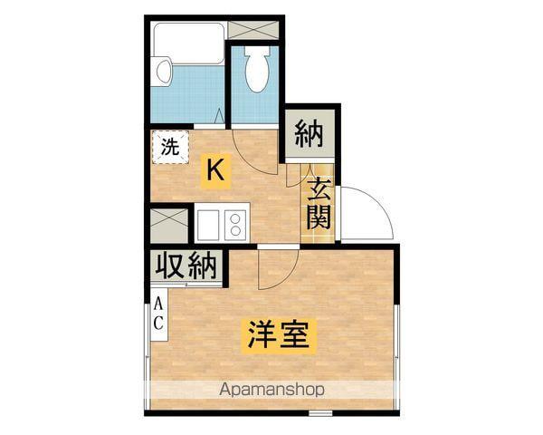 レオネクストME(1K/1階)の間取り写真