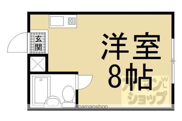 アクシス宮越(ワンルーム/2階)の間取り写真