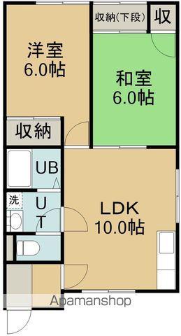 バルビゾン湯川(2LDK/2階)の間取り写真