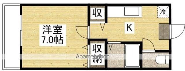 PREIADESA(1K/4階)の間取り写真