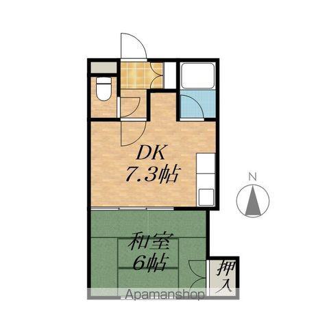 コーポハイブリッジ(1DK/2階)の間取り写真