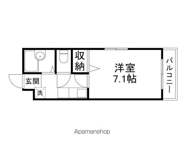 コーポHIRO(1K/1階)の間取り写真