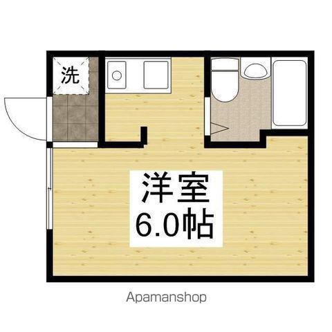 カサボニータ(ワンルーム/3階)の間取り写真