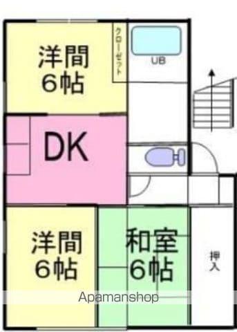 バリュージュ筒井A(3DK/1階)の間取り写真