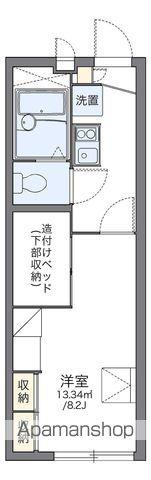 レオパレス北小畑(1K/1階)の間取り写真
