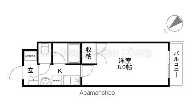 KULTON(1K/3階)の間取り写真