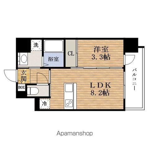 エスレジデンスNAMBANISHIアルター(1LDK/6階)の間取り写真