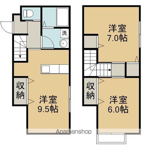 第4コーポZEN(2LDK/1階)の間取り写真