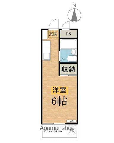 グリーンハイム桜塚(ワンルーム/2階)の間取り写真