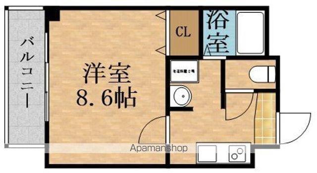 AVERE早苗(1K/1階)の間取り写真
