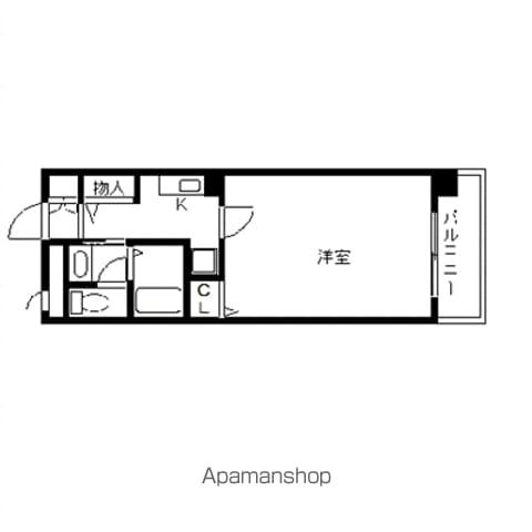 フィネス昭和町(1K/4階)の間取り写真