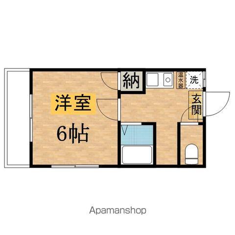 ニュータウンハウス(1K/2階)の間取り写真