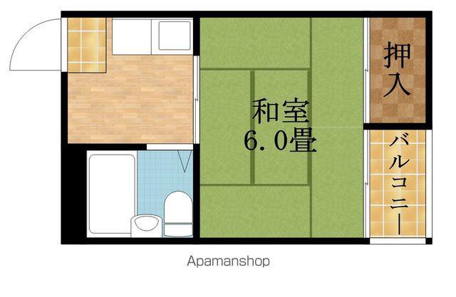 戎マンション(1K/2階)の間取り写真