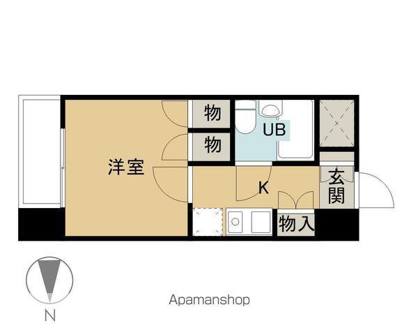 ラ・レジダンス・ド仙台(1K/3階)の間取り写真