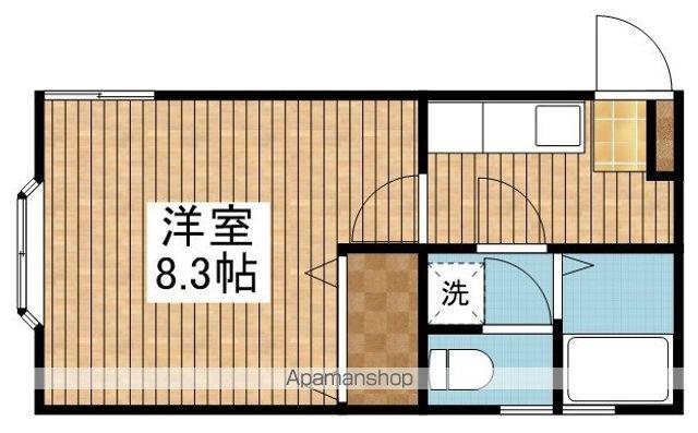 クレセントヴィーグル(1K/2階)の間取り写真