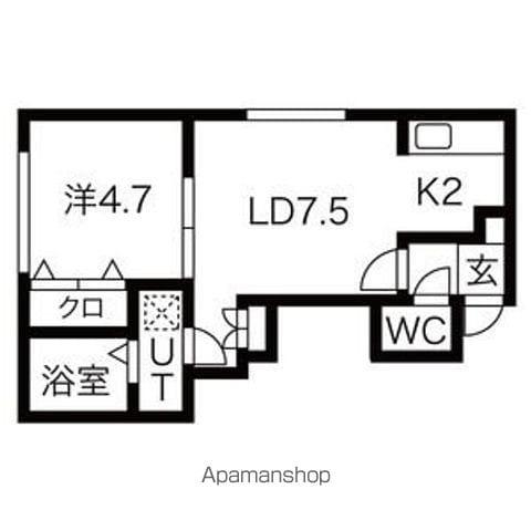 VIVACEⅣ(1LDK/3階)の間取り写真