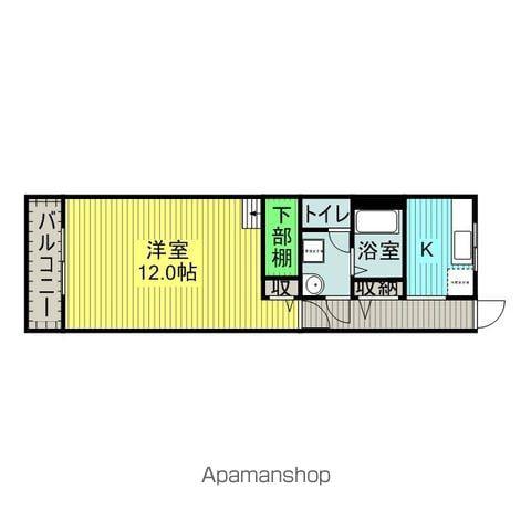 メゾン赤坂(1K/2階)の間取り写真