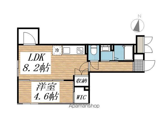 クリオ ラモード学芸大学Ⅱ(1LDK/1階)の間取り写真