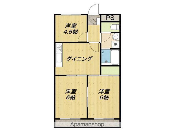 メゾン豊幸(3DK/3階)の間取り写真