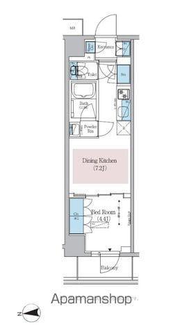 アーバネックス新御徒町駅前(1DK/8階)の間取り写真