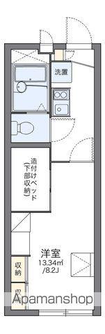 レオパレスハイツファースト(1K/2階)の間取り写真