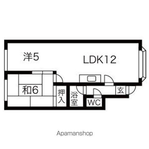 シャトー7(2LDK/2階)の間取り写真