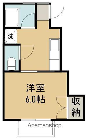 第三コーポ美徳(1K/2階)の間取り写真