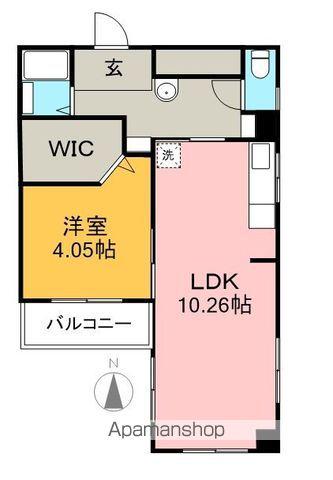 ヴィラ五番街(1LDK/5階)の間取り写真