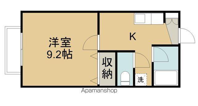 コーポサウスタウン(1K/1階)の間取り写真