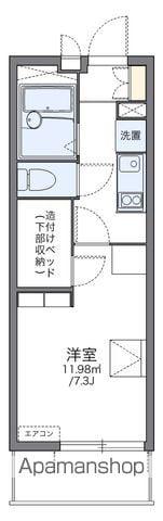 レオパレスシェルパ日進(1K/3階)の間取り写真