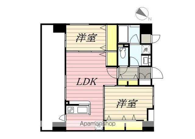 ネストピア博多グランドステージ(2LDK/4階)の間取り写真