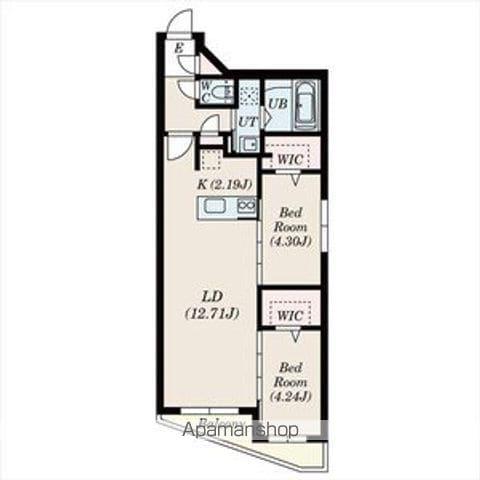 DIORE RESIDENCE SAPPORO(2LDK/2階)の間取り写真