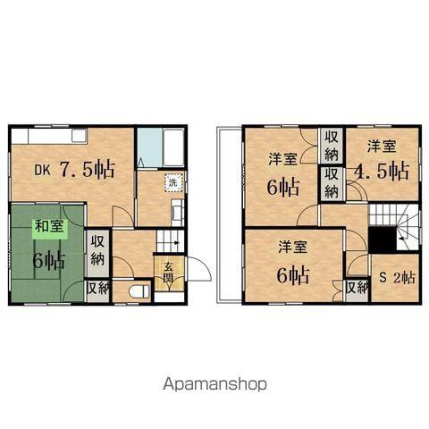 多摩モノレール 万願寺駅 徒歩7分 2階建 築36年(4SDK)の間取り写真