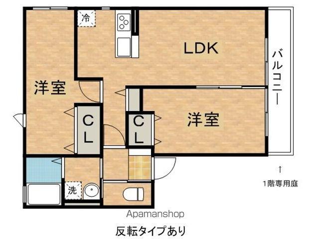 アドラブール(2LDK/2階)の間取り写真