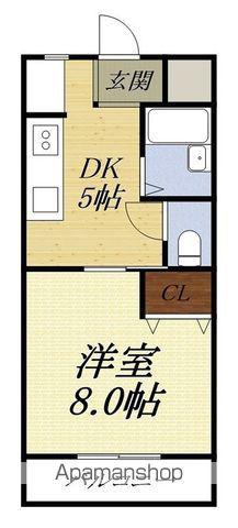 メゾン美鈴(1DK/3階)の間取り写真