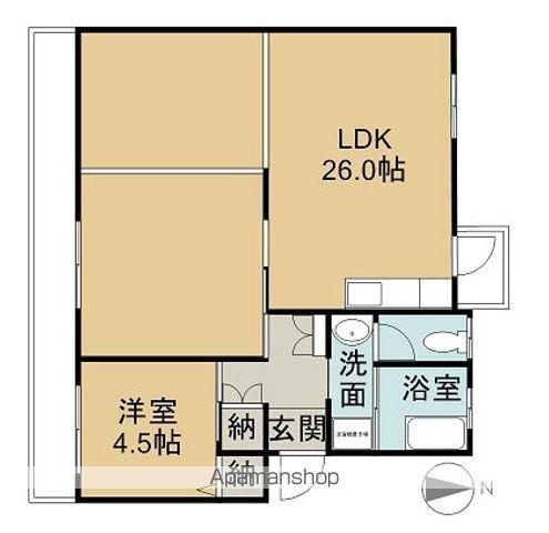 アーバンコート山根(1LDK/1階)の間取り写真