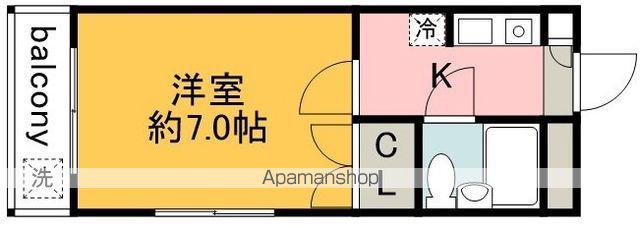 レスポワールトヨダ(1K/3階)の間取り写真