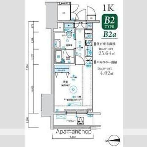MAXIV八王子TRE(1K/10階)の間取り写真