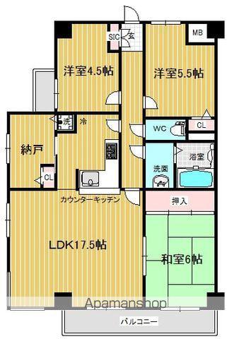 リアライズ城北(3SLDK/4階)の間取り写真