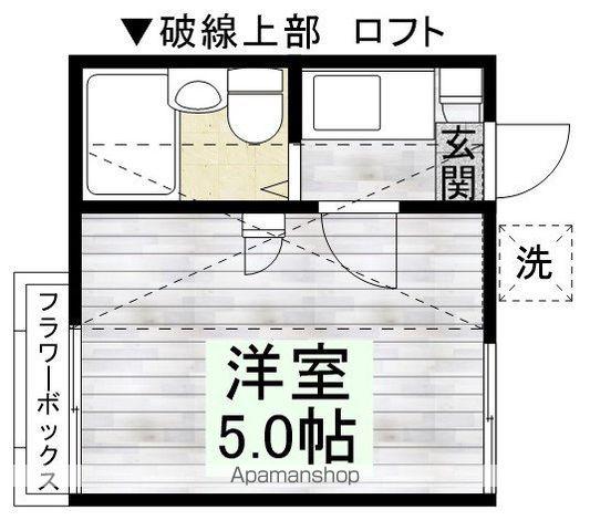 セドルハイム藤原町ⅠB(1K/2階)の間取り写真