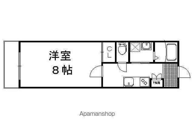 山ノ内中畑町マンション(1K/3階)の間取り写真