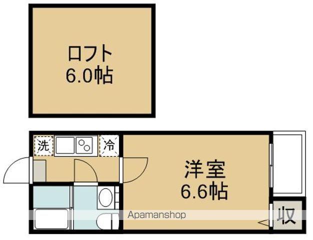 サニープラザ東仙台(1K/2階)の間取り写真