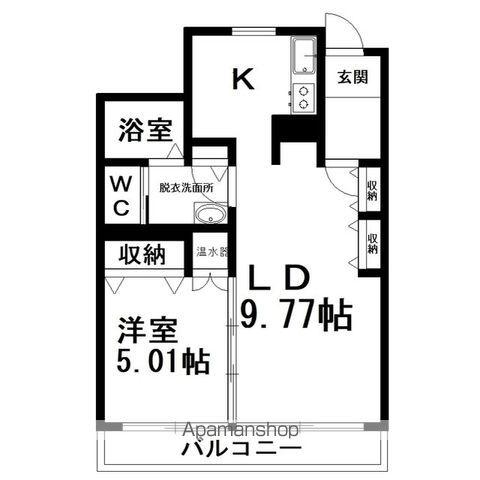オホーツク夢灯台(1LDK/7階)の間取り写真