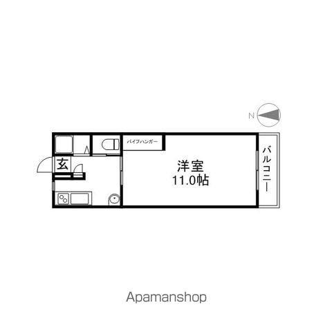 フジマンション(1K/2階)の間取り写真