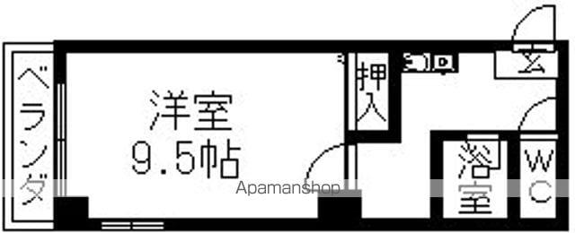 アメニティ泉(1K/4階)の間取り写真
