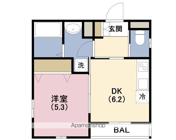 ネクストステージ春日出中(1DK/1階)の間取り写真
